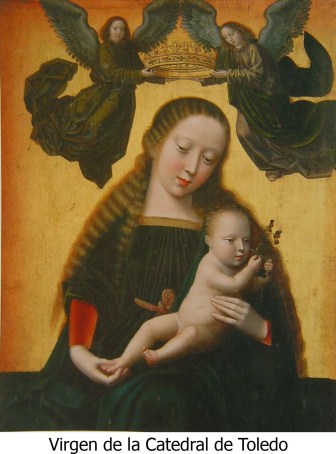 Virgen de Cisneros con pie de foto