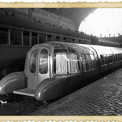 Atocha 1940. Trasera del Talgo