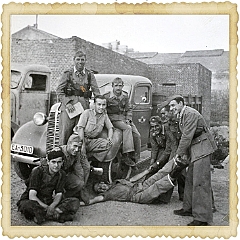 Getafe. Soldados de la base 1945