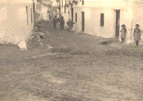 Calle General Mola antes del arreglo, hoy Pedro Campo