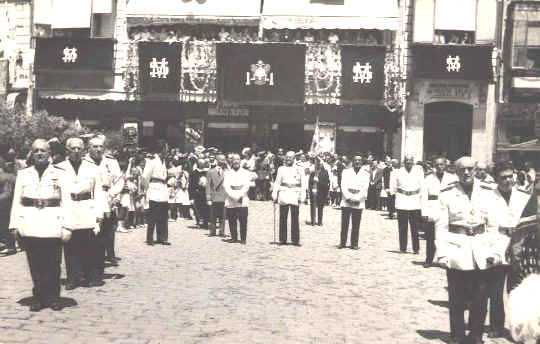 Asistencia a Toledo a la visita del Sha de Persia
